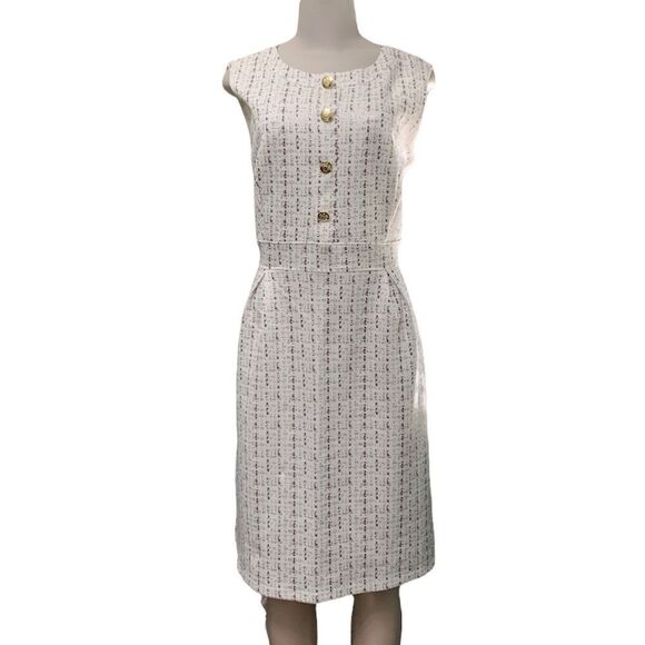 Enfocus Studio Dresses & Skirts - Enfocus Studio Sleeveless Metallic Classic Fit and Flare A-Line Dress Size 14